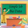 simple job bio data format
