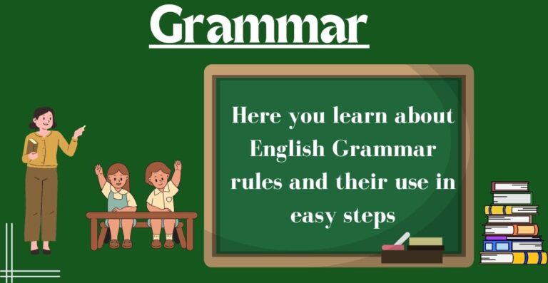 English Grammar in easy steps for beginners