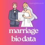 marriage bio-data